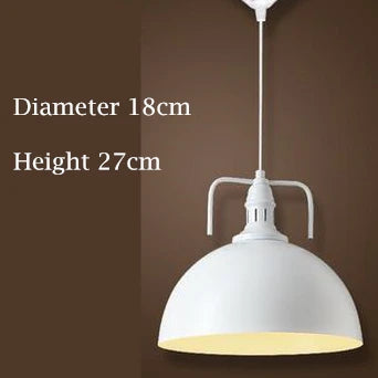 Loft style vintage industrial black LED pendant lamp