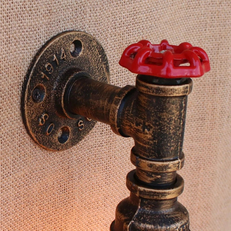Vintage industrial wall lamp gzmj loft wandlamp - vue 4 sur 7