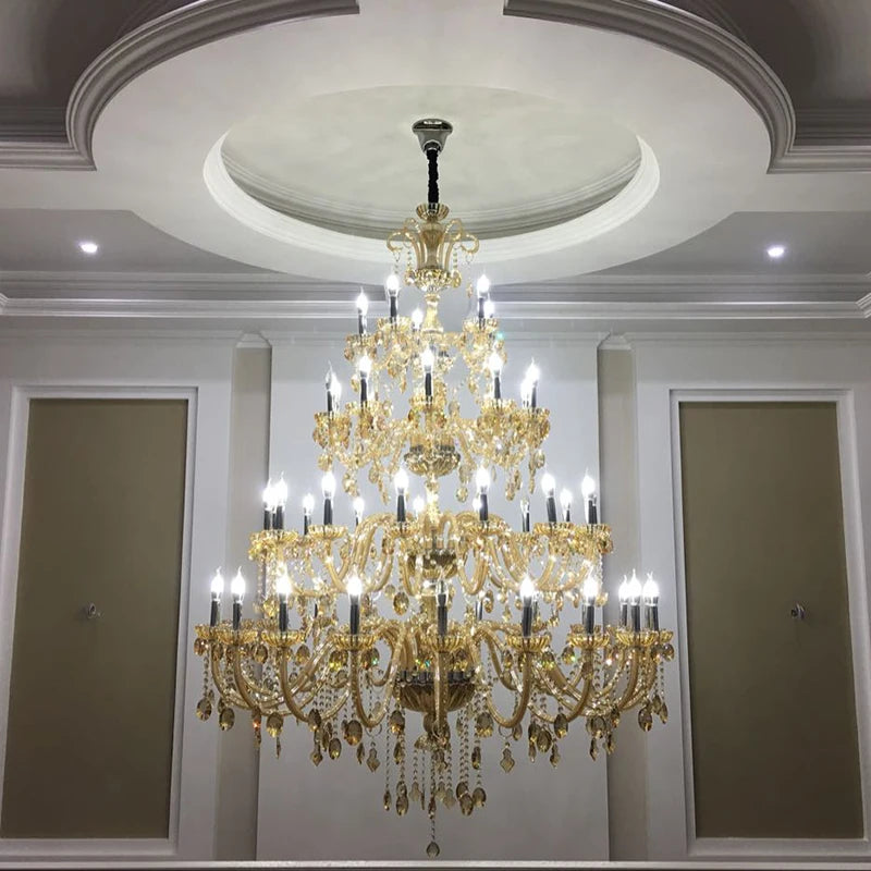 Modern crystal chandelier for elegant and refined lighting
