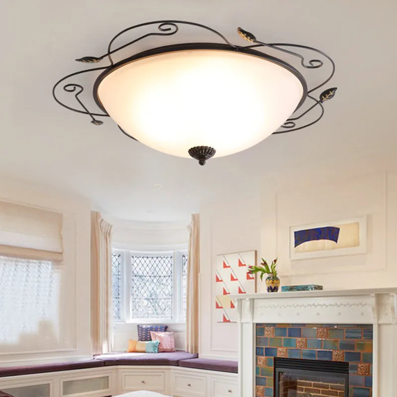 Modern glass industrial style ceiling light for decorative lighting