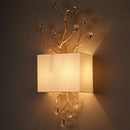 Retro gold crystal wall light for modern interiors