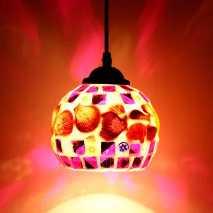 Turkish mosaic glass pendant light for hotels bars and restaurants - vue 17 sur 23