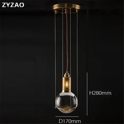 Nordic designer crystal glass pendant lights for restaurants and cafés - vue 4 sur 8