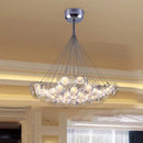 Gzmj modern glass ball pendant light with multiple heads