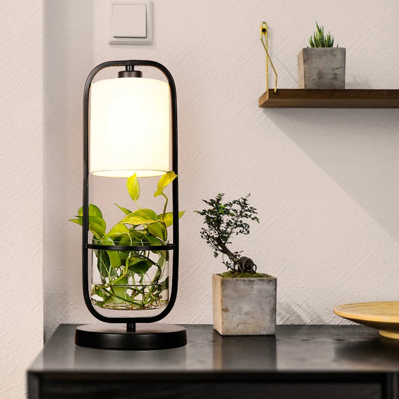 LED desk lamp for reading and study with lampshade
