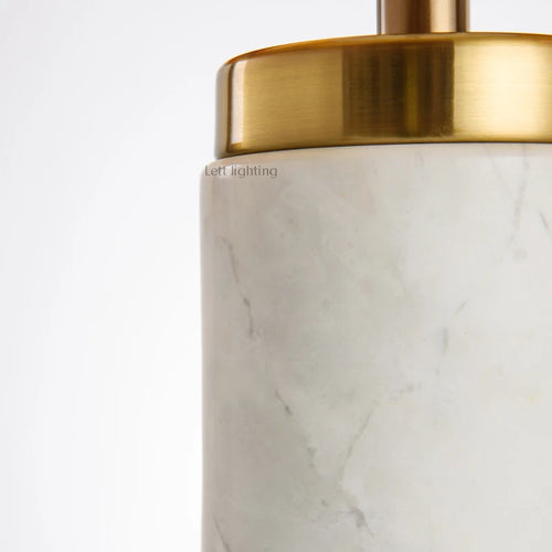 Minimalist marble fabric desk lamp for elegant interiors - vue 4 sur 6