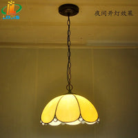Retro European-style laminated glass chandelier single light