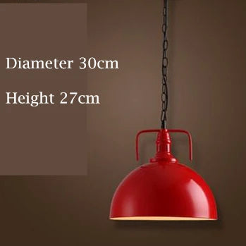 Loft style vintage industrial black LED pendant lamp - vue 9 sur 12