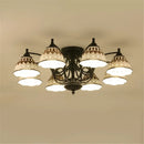 Modern ceiling light in black ceramic and metal with elegant design
