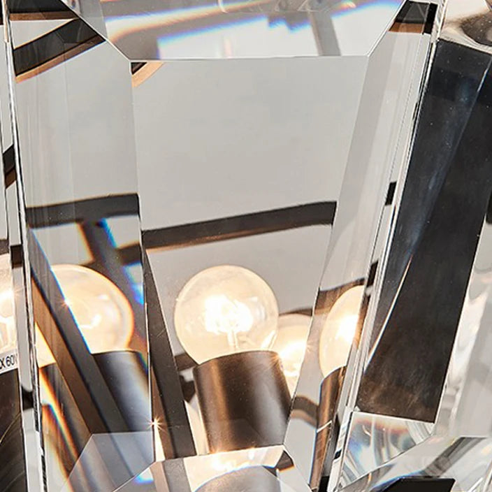 Nordic iron crystal pendant light for modern interiors - vue 5 sur 6