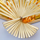 Crystal fan design stainless steel LED wall light
