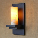 Vintage GZMJ industrial wall light with candle lampshade