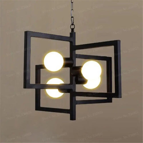 Vintage industrial pendant lamp holder for hallway - vue 9 sur 8