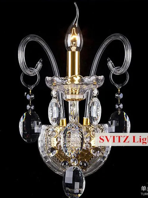 Modern crystal chandelier with elegant design lighting - vue 8 sur 11
