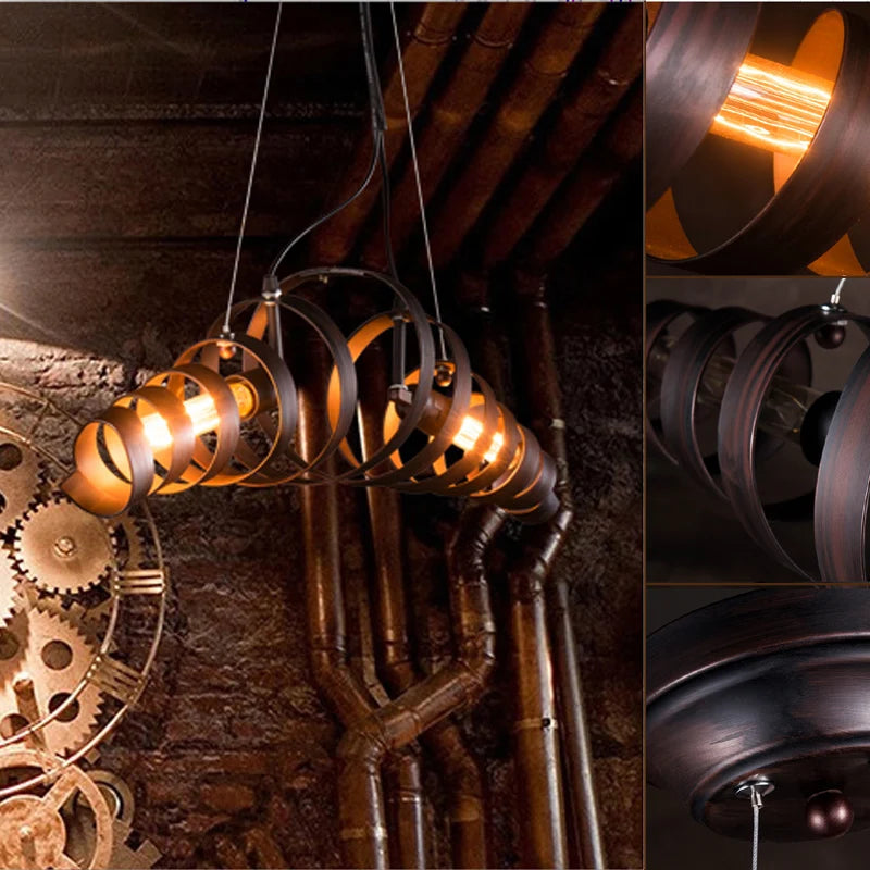 Modern vintage wrought iron pendant light for interiors