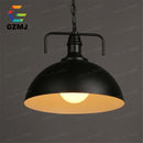 Loft style vintage industrial black LED pendant lamp
