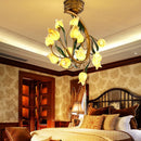 Nordic style decorative glass tulip LED ceiling light
