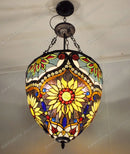 Creative vintage North American glass chandelier with retro design