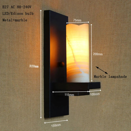 Vintage GZMJ industrial wall light with candle lampshade - vue 3 sur 7