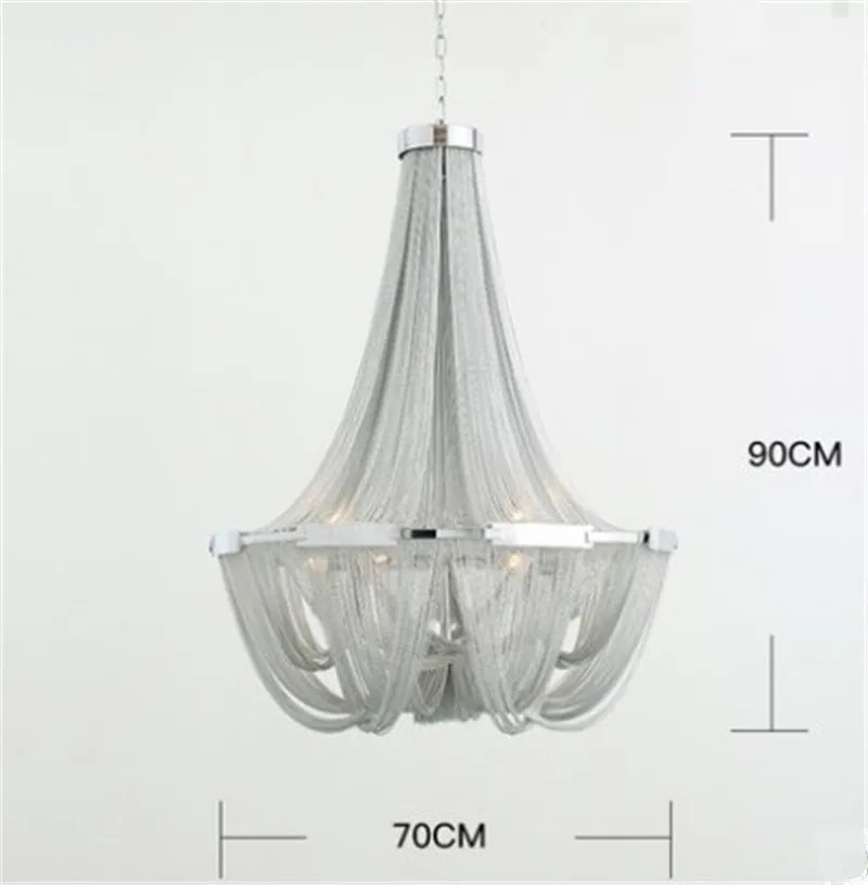 Modern aluminium designer pendant light for stylish lighting - vue 8 sur 9
