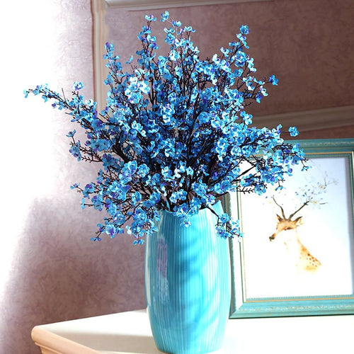 Pink cherry blossom plastic branch for wedding and DIY decoration - vue 4 sur 13