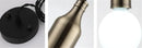 Nordic creative vintage pendant light for restaurant and bar
