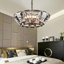 Nordic iron crystal pendant light for modern interiors