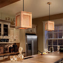 Modern wooden pendant lights gzmj for loft decor