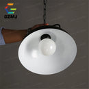 Loft style vintage industrial black LED pendant lamp