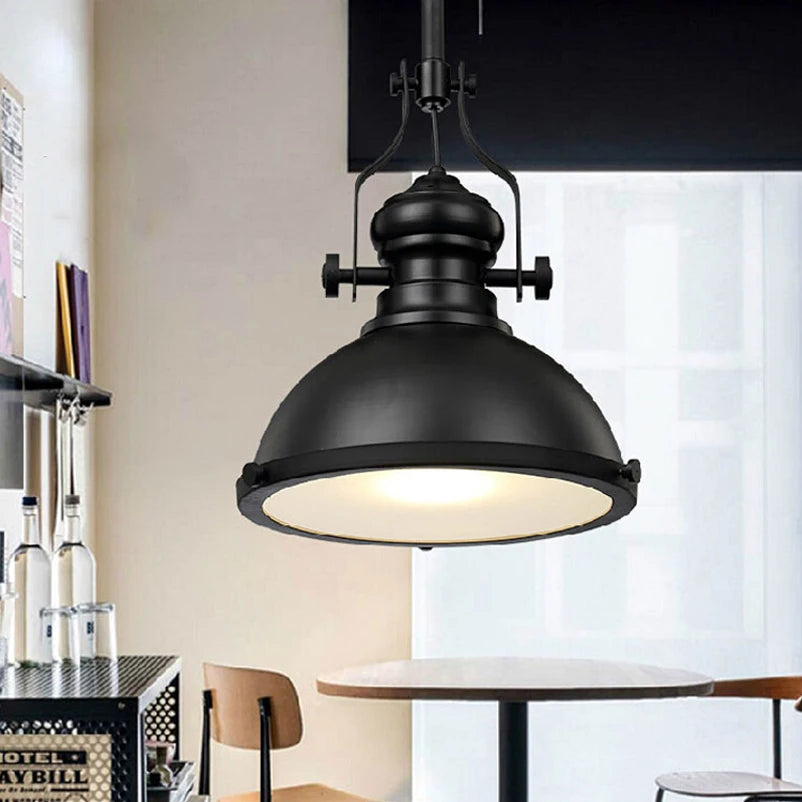 Vintage retro chandelier for restaurant, café and shop - vue 4 sur 9