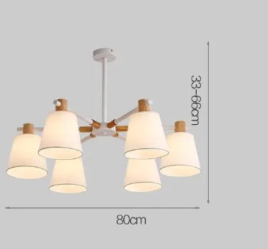 Nordic design LED chandelier for modern pendant lighting - vue 12 sur 17