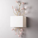 Retro gold crystal wall light for modern interiors
