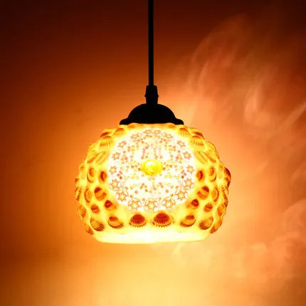 Turkish mosaic glass pendant light for hotels bars and restaurants - vue 19 sur 23