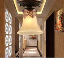 Vintage glass LED ceiling light for living room, home and hallway