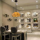 Retro European-style laminated glass chandelier single light