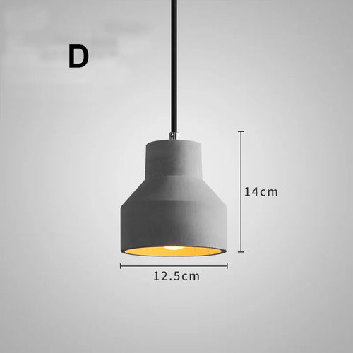 gzmj vintage industrial cement pendant light for bar café