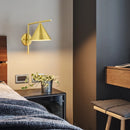 Modern luxury and simple rotating wall light