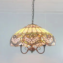 Heart-shaped glass chandelier tiffany style retro for restaurant
