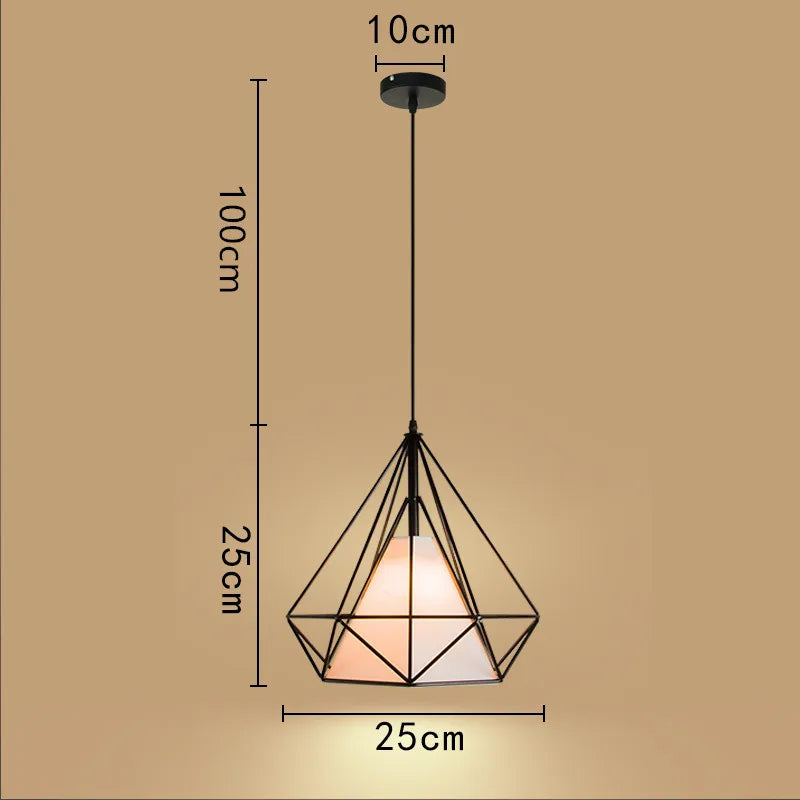 Birdcage pendant light retro minimalist modern