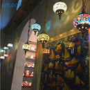 Handmade Turkish mosaic glass pendant light Mediterranean decoration