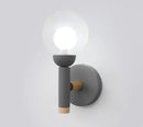 Nordic glass bedside lamp creative design for living room and hotel