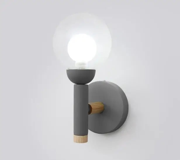 Nordic glass bedside lamp creative design for living room and hotel - vue 9 sur 9