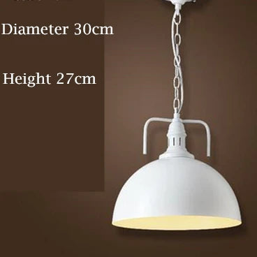 Loft style vintage industrial black LED pendant lamp - vue 11 sur 12