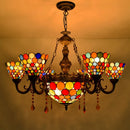 Modern Tiffany glass pendant light for indoor lighting