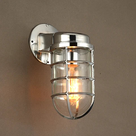 European retro industrial punk wall light
