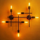 Vintage industrial style metal wall light for bars and cafés