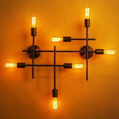 Vintage industrial style metal wall light for bars and cafés - vue 2 sur 5