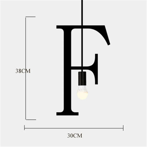 Nordic DIY Love decorative pendant light for loft and bar - vue 21 sur 29