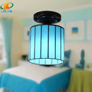 Tiffany style glass ceiling light for antique indoor lighting