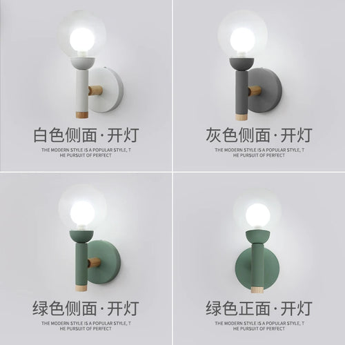 Nordic glass bedside lamp creative design for living room and hotel - vue 4 sur 9